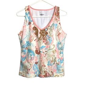 Danskin  Performance Wear Sleeveless V Neck w Shelf Bra and tons of stretch